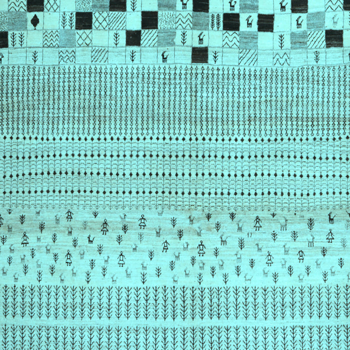 Machine Washable Solid Light Blue Modern Rug, wshcon1523lblu