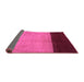 Sideview of Abstract Purple Contemporary Rug, con1524pur