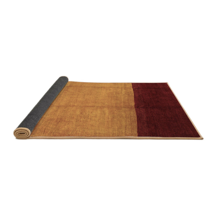 Sideview of Abstract Brown Contemporary Rug, con1524brn