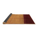 Sideview of Abstract Brown Contemporary Rug, con1524brn