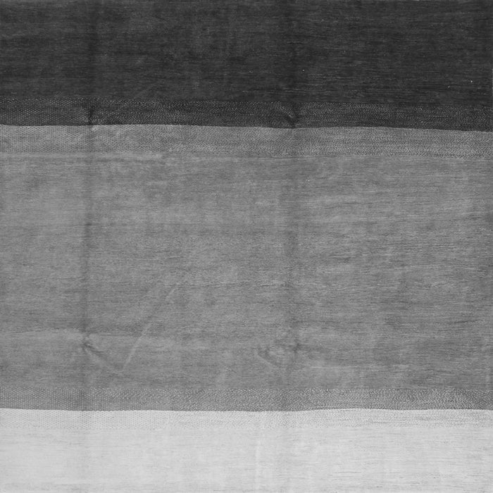 Round Machine Washable Abstract Gray Contemporary Rug, wshcon1524gry