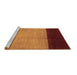 Sideview of Machine Washable Abstract Brown Contemporary Rug, wshcon1524brn