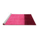 Sideview of Machine Washable Abstract Pink Contemporary Rug, wshcon1524pnk