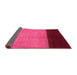 Sideview of Abstract Pink Contemporary Rug, con1524pnk