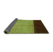 Sideview of Abstract Turquoise Contemporary Rug, con1524turq