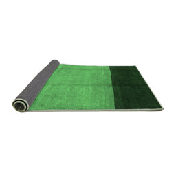 Sideview of Abstract Emerald Green Contemporary Rug, con1524emgrn