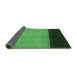 Sideview of Abstract Emerald Green Contemporary Rug, con1524emgrn