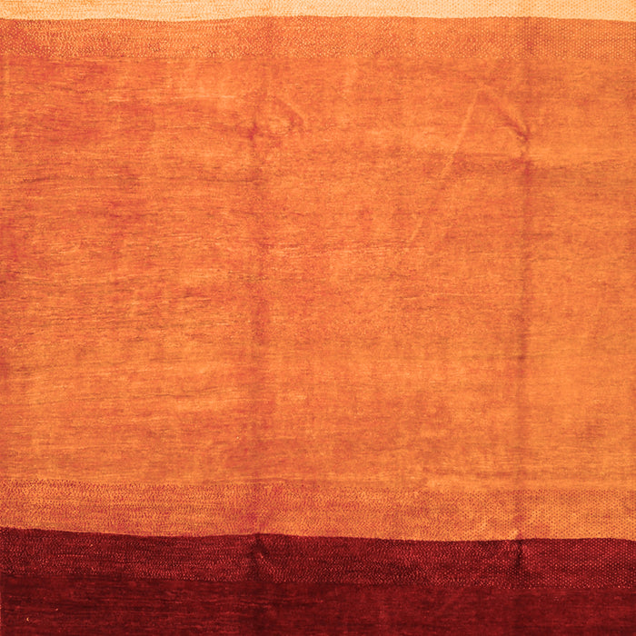 Serging Thickness of Machine Washable Abstract Orange Contemporary Area Rugs, wshcon1524org