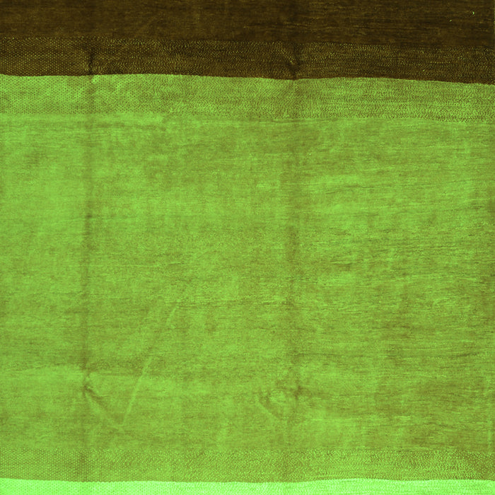 Serging Thickness of Machine Washable Abstract Green Contemporary Area Rugs, wshcon1524grn