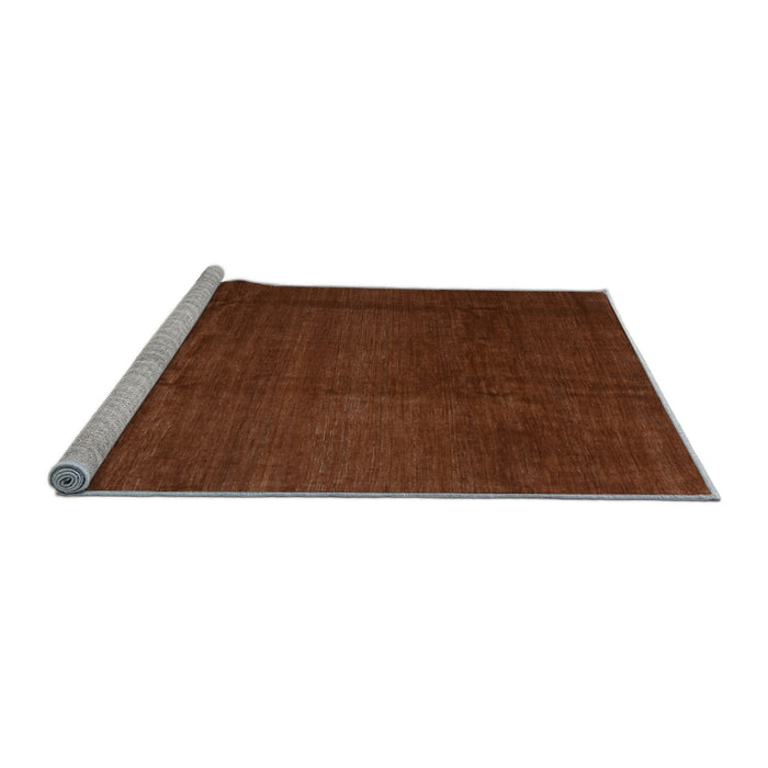 Sideview of Machine Washable Abstract Light Blue Contemporary Rug, wshcon1525lblu