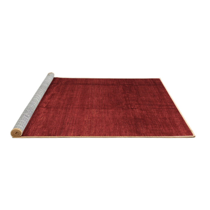 Sideview of Machine Washable Abstract Brown Contemporary Rug, wshcon1525brn
