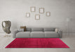 Machine Washable Abstract Pink Contemporary Rug in a Living Room, wshcon1525pnk