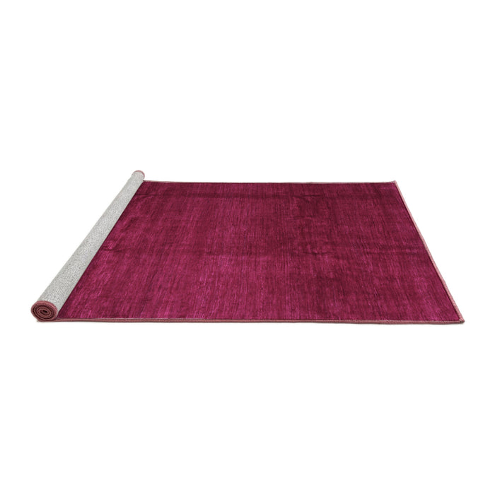 Sideview of Machine Washable Abstract Purple Contemporary Area Rugs, wshcon1525pur
