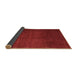 Sideview of Abstract Brown Contemporary Rug, con1525brn