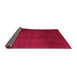 Sideview of Abstract Pink Contemporary Rug, con1525pnk