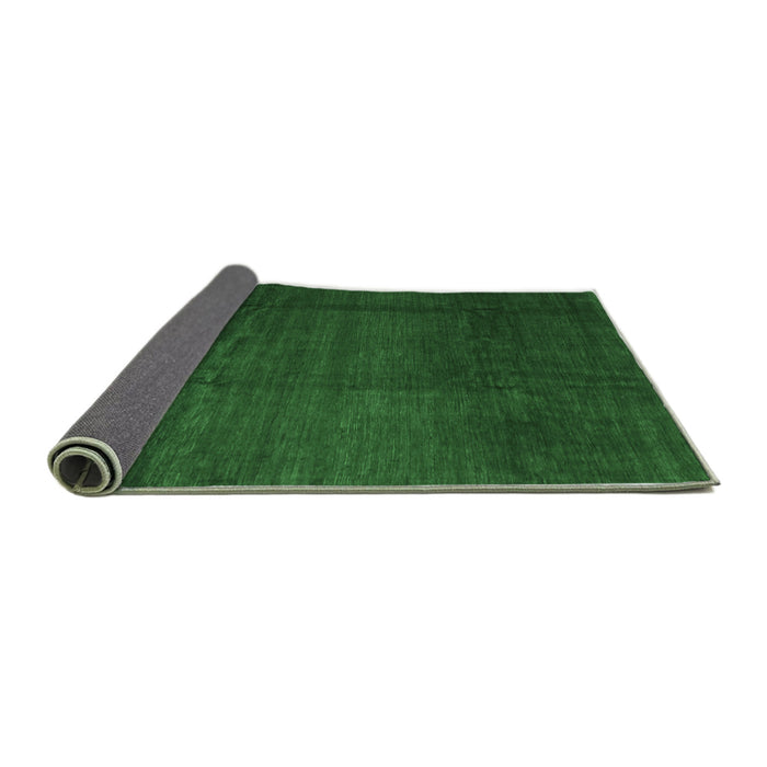 Sideview of Abstract Emerald Green Contemporary Rug, con1525emgrn