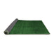 Sideview of Abstract Emerald Green Contemporary Rug, con1525emgrn