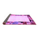 Sideview of Solid Purple Modern Rug, con1526pur