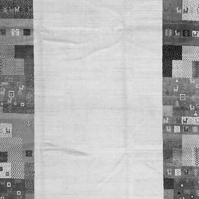 Serging Thickness of Machine Washable Solid Gray Modern Rug, wshcon1526gry