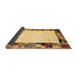 Sideview of Solid Brown Modern Rug, con1526brn