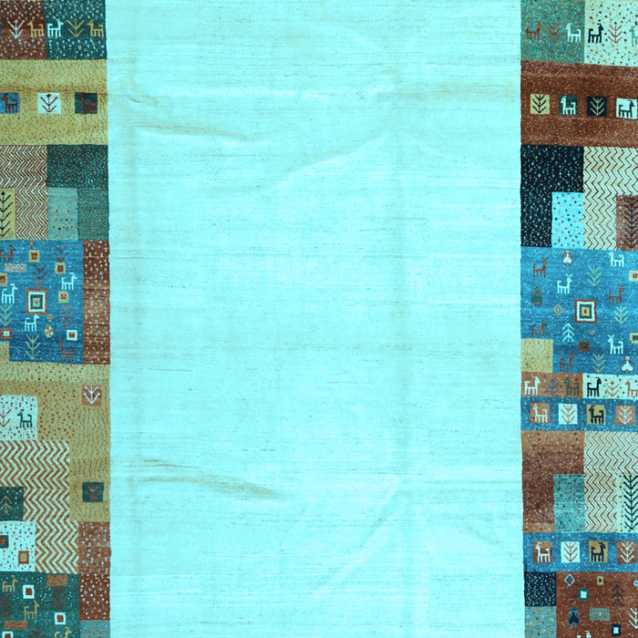 Solid Light Blue Modern Rug, con1526lblu