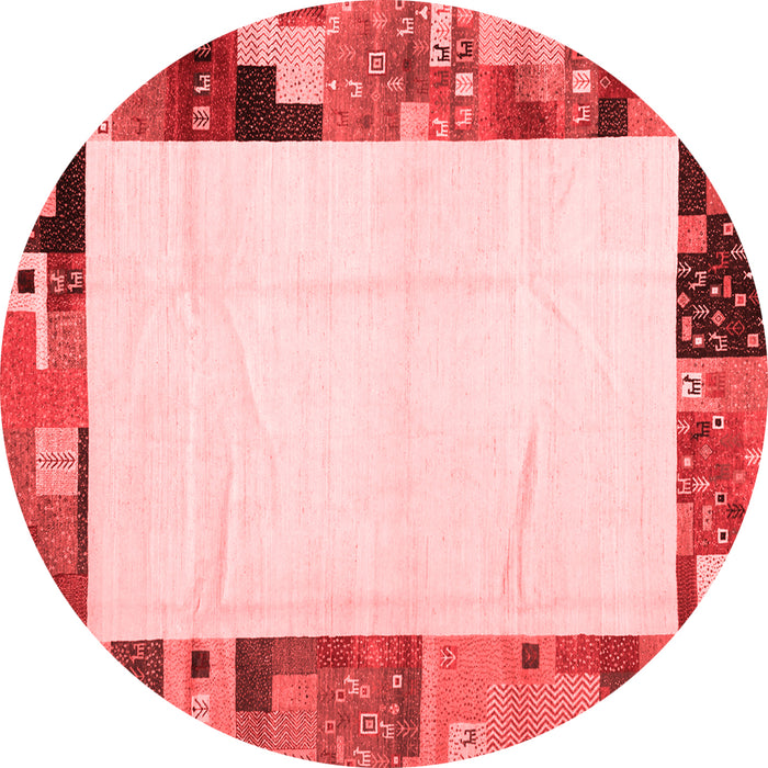 Machine Washable Solid Red Modern Rug, wshcon1526red