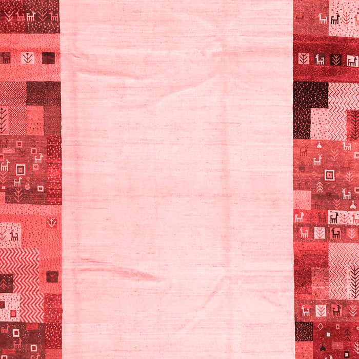 Machine Washable Solid Red Modern Rug, wshcon1526red