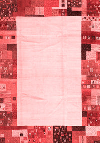 Solid Red Modern Rug, con1526red