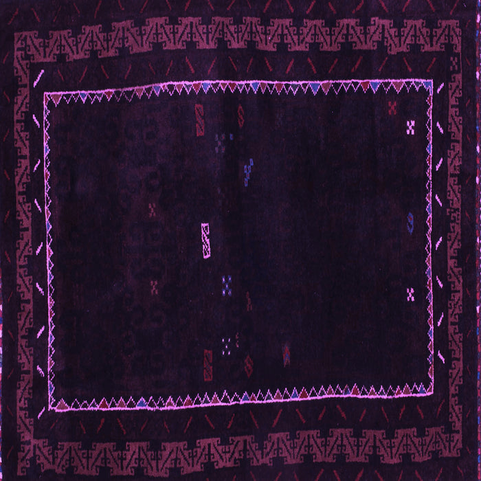 Square Machine Washable Abstract Purple Contemporary Area Rugs, wshcon1527pur