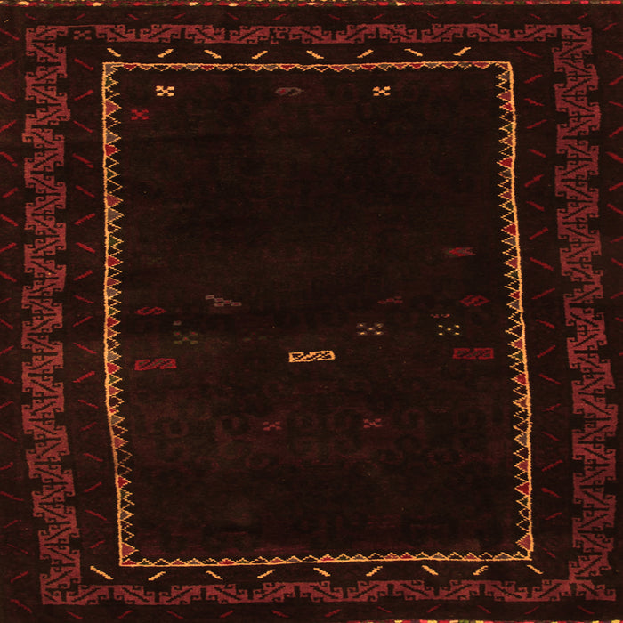 Serging Thickness of Abstract Orange Contemporary Rug, con1527org