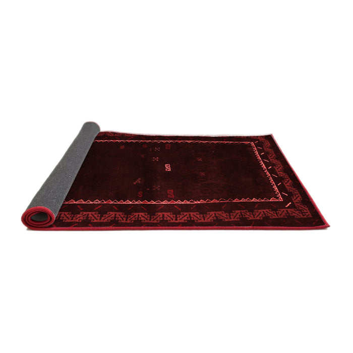 Abstract Red Contemporary Area Rugs