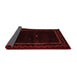 Abstract Red Contemporary Area Rugs