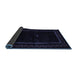 Sideview of Abstract Blue Contemporary Rug, con1527blu