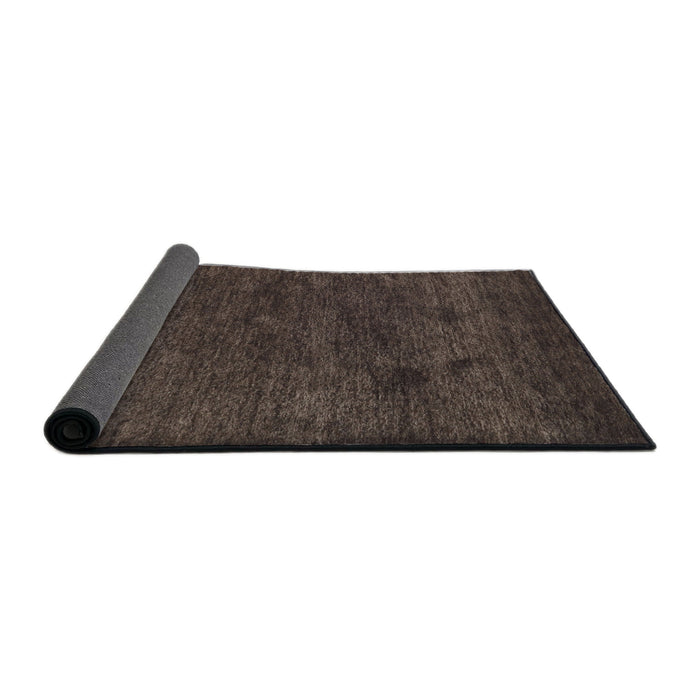 Thickness of Contemporary Chocolate Brown Modern Rug, con1528