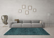 Machine Washable Abstract Light Blue Contemporary Rug in a Living Room, wshcon1528lblu