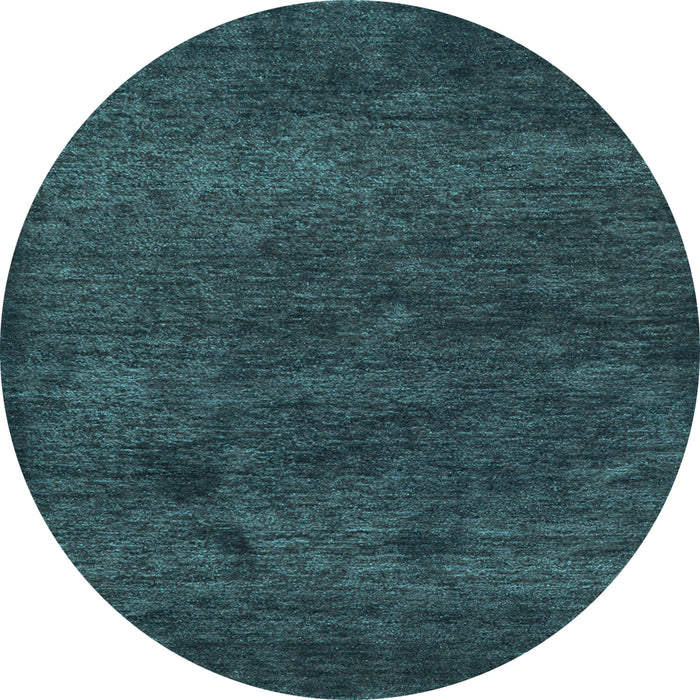 Round Machine Washable Abstract Light Blue Contemporary Rug, wshcon1528lblu