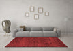 Contemporary Red Washable Rugs