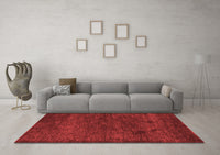 Machine Washable Abstract Red Contemporary Rug, wshcon1528red