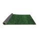 Sideview of Abstract Emerald Green Contemporary Rug, con1528emgrn