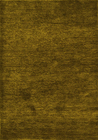 Abstract Yellow Contemporary Rug, con1528yw