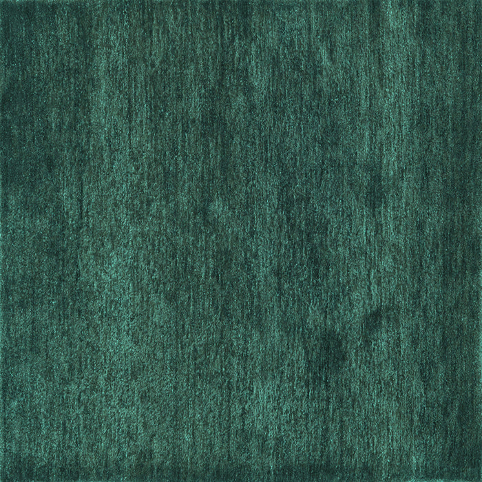 Square Machine Washable Abstract Turquoise Contemporary Area Rugs, wshcon1528turq
