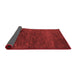 Abstract Red Contemporary Area Rugs