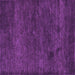 Square Abstract Purple Contemporary Rug, con1528pur