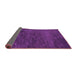 Sideview of Abstract Purple Contemporary Rug, con1528pur