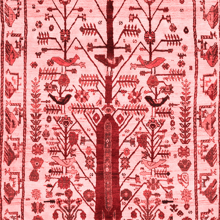 Machine Washable Abstract Red Contemporary Rug, wshcon1529red