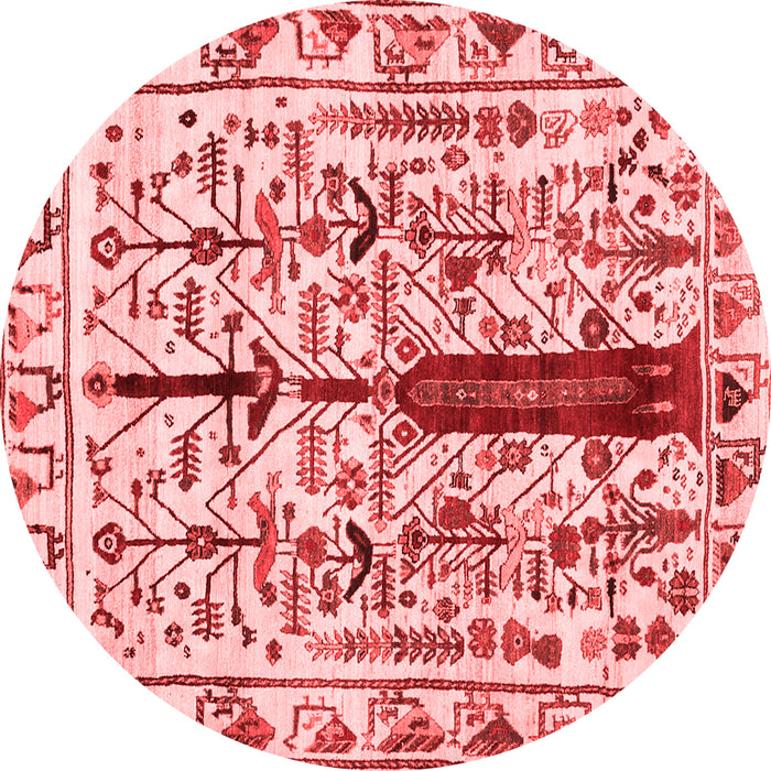 Machine Washable Abstract Red Contemporary Rug, wshcon1529red