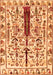 Serging Thickness of Machine Washable Abstract Orange Contemporary Area Rugs, wshcon1529org