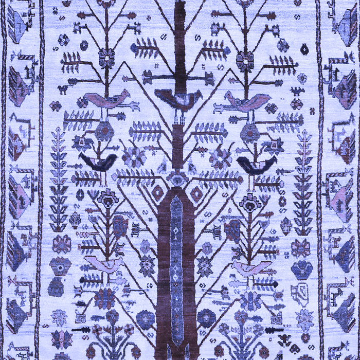 Machine Washable Abstract Blue Contemporary Rug, wshcon1529blu