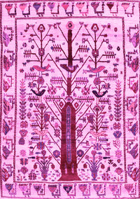 Abstract Pink Contemporary Rug, con1529pnk