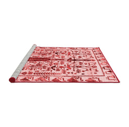 Contemporary Red Washable Rugs
